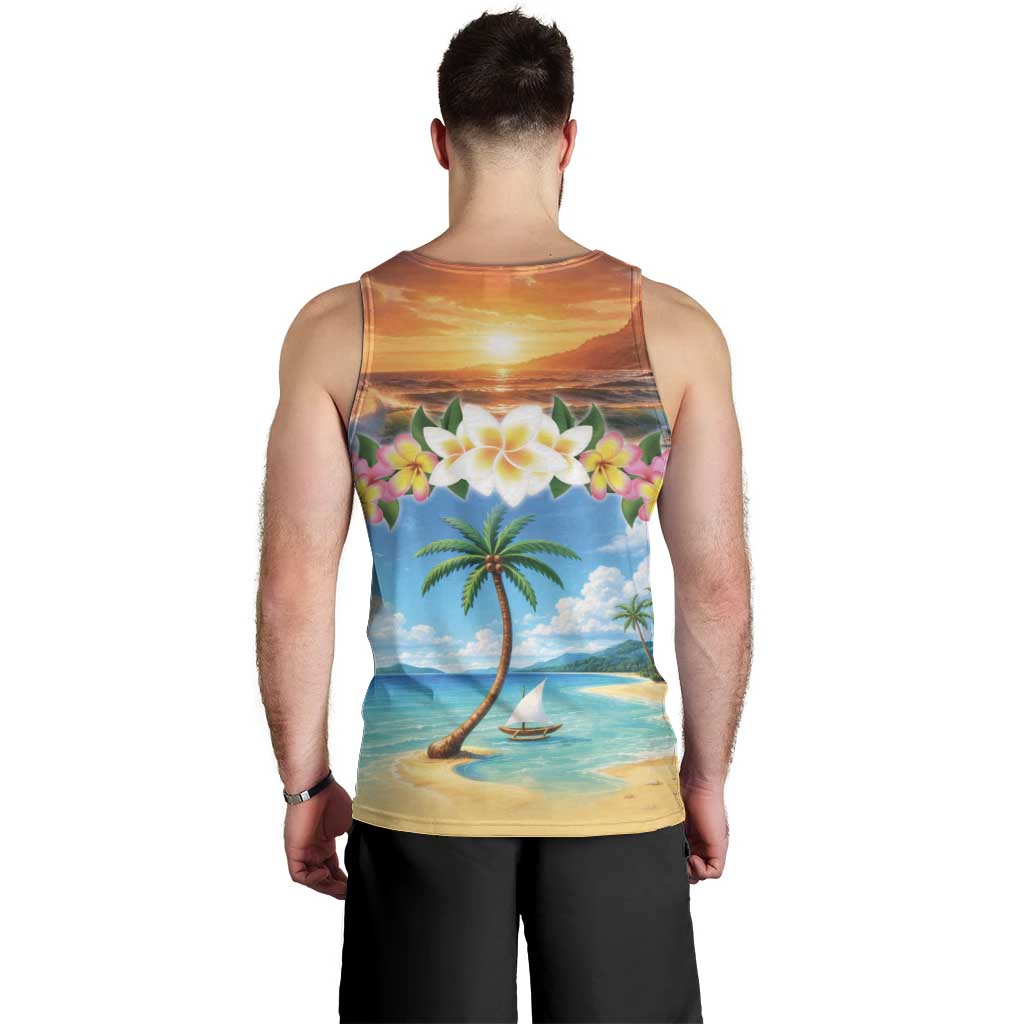 Guam Men Tank Top Eternal Summer Sunset Beach