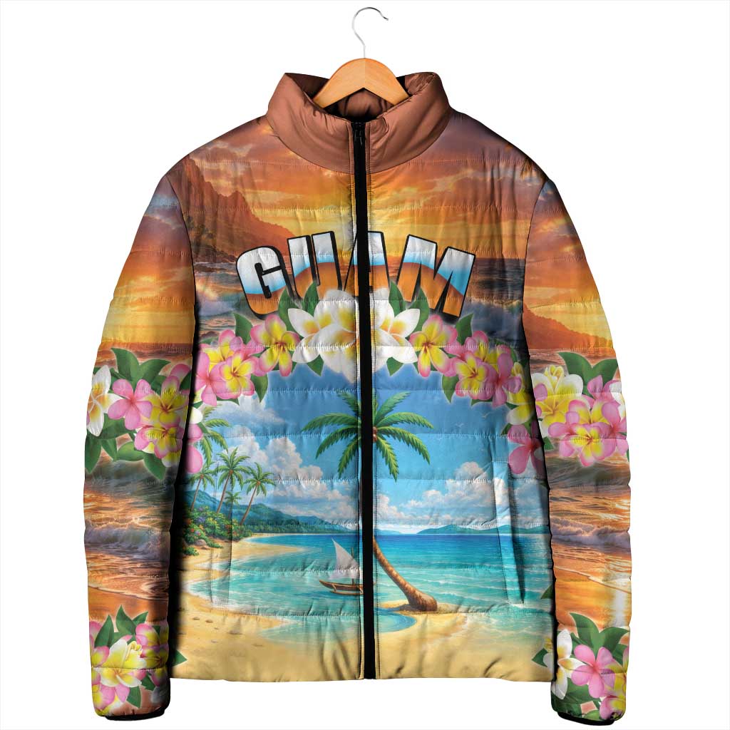 Guam Padded Jacket Eternal Summer Sunset Beach