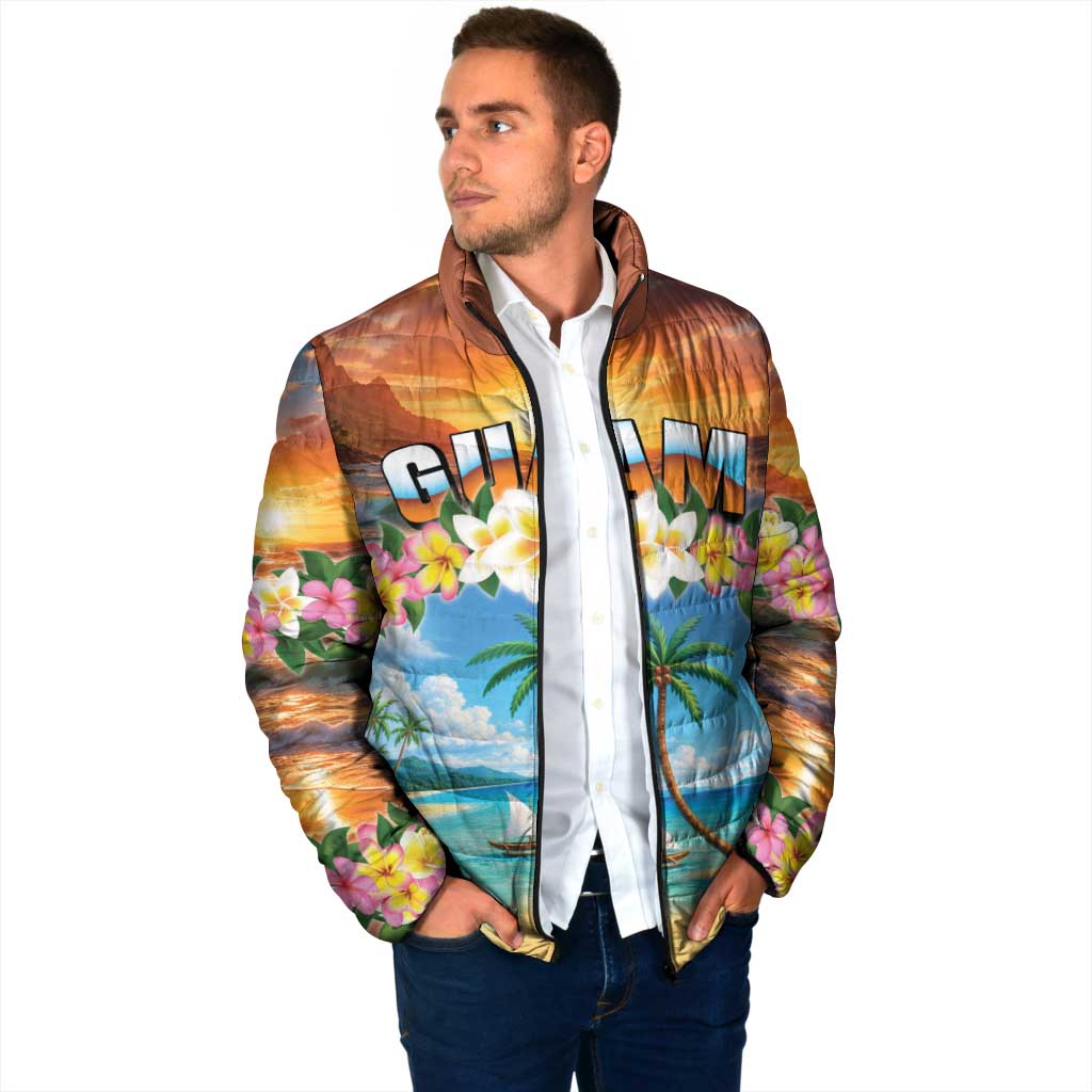 Guam Padded Jacket Eternal Summer Sunset Beach