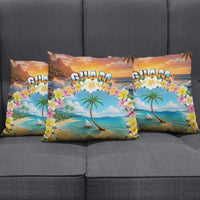 Guam Pillow Cover Eternal Summer Sunset Beach