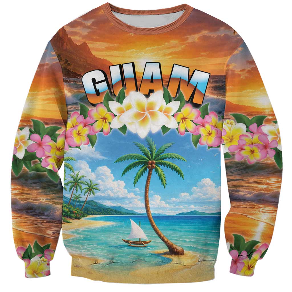 Guam Sweatshirt Eternal Summer Sunset Beach