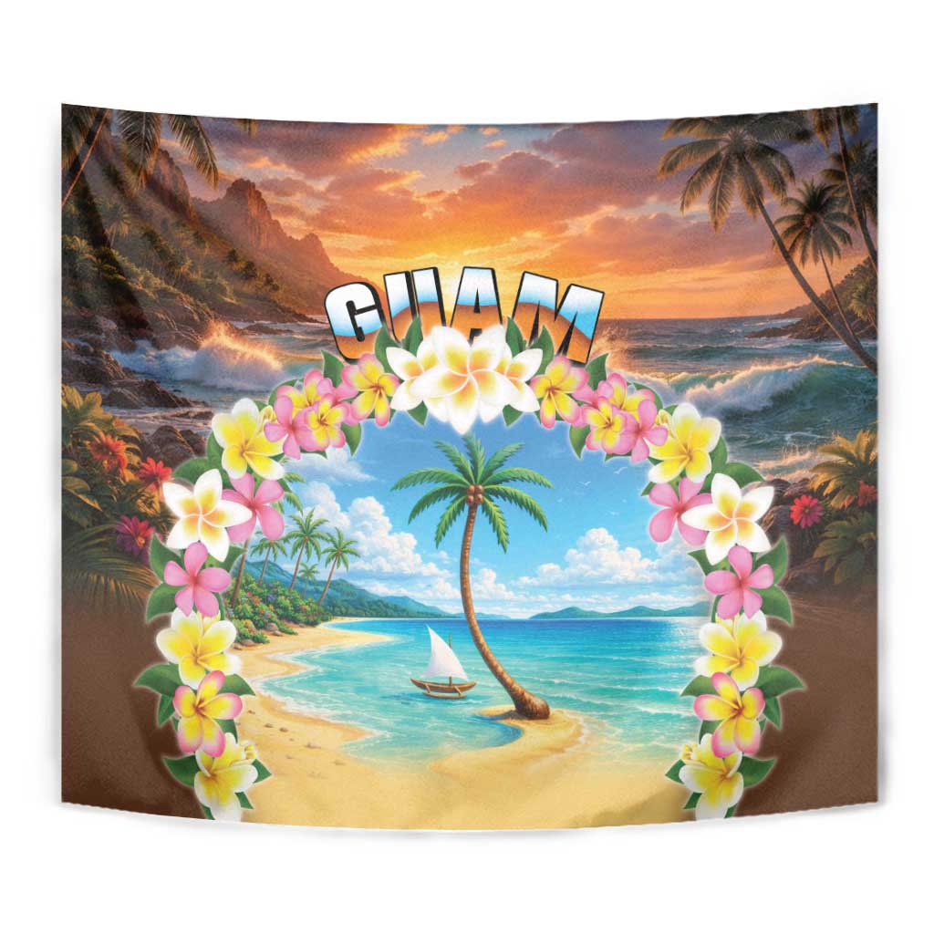 Guam Tapestry Eternal Summer Sunset Beach
