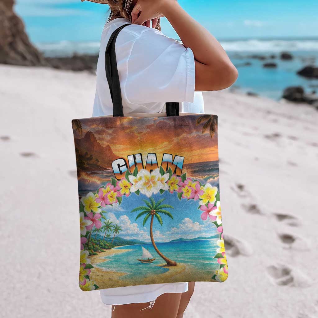Guam Tote Bag Eternal Summer Sunset Beach