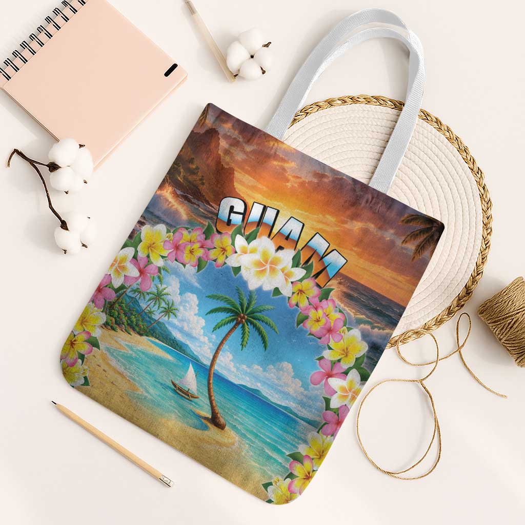 Guam Tote Bag Eternal Summer Sunset Beach