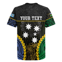 Personalised South Sea Islanders And Fiji Rugby Jersey Kanakas Fijian Tapa Pattern