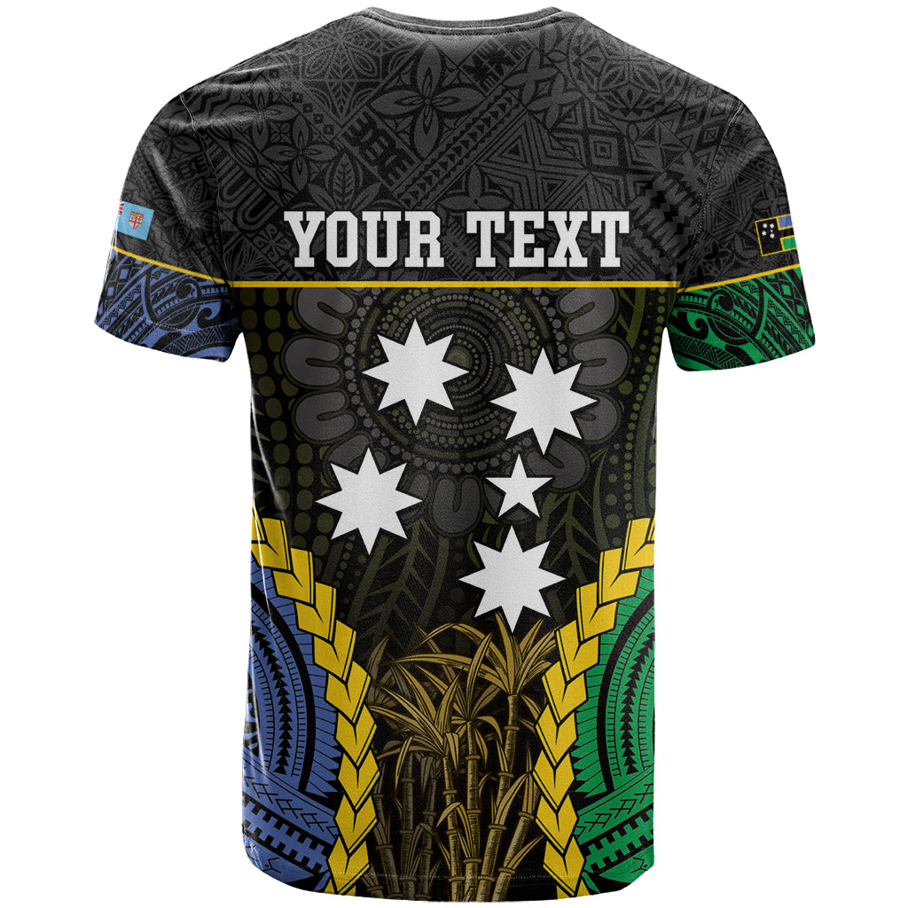 Personalised South Sea Islanders And Fiji T Shirt Kanakas Fijian Tapa Pattern