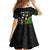Personalised South Sea Islanders And Vanuatu Kid Short Sleeve Dress Kanakas Sand Drawing Pattern