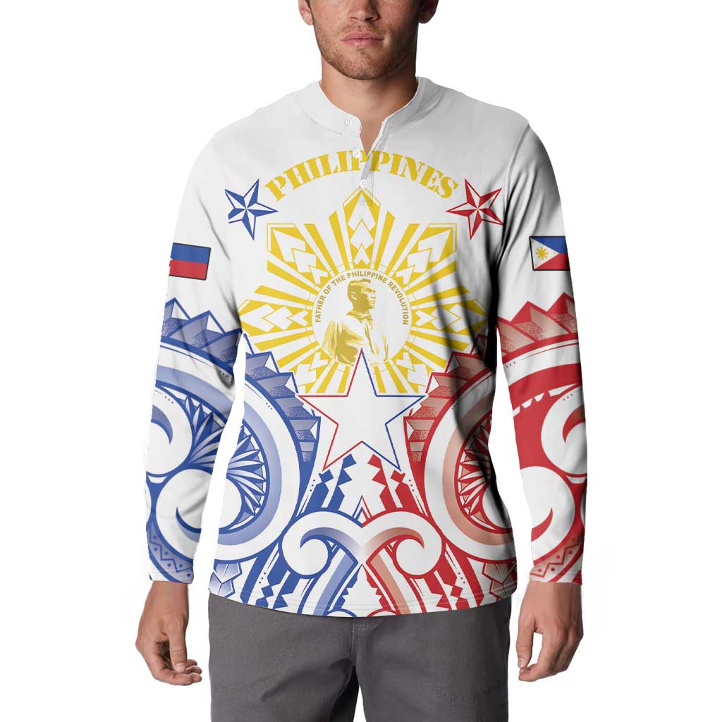 Philippines Button Sweatshirt Katipunan Andres Bonifacio