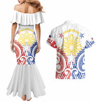 Philippines Couples Matching Mermaid Dress and Hawaiian Shirt Katipunan Andres Bonifacio LT05 - Polynesian Pride