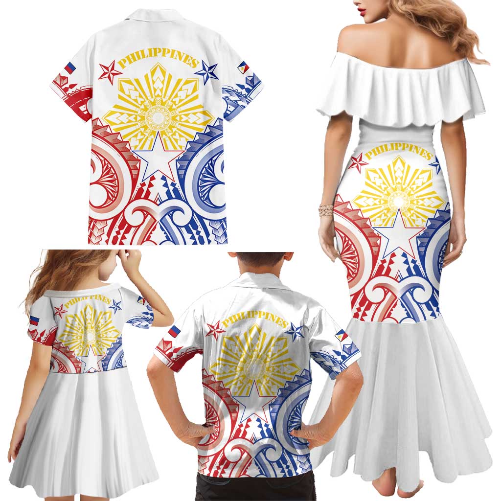 Philippines Family Matching Mermaid Dress and Hawaiian Shirt Katipunan Andres Bonifacio