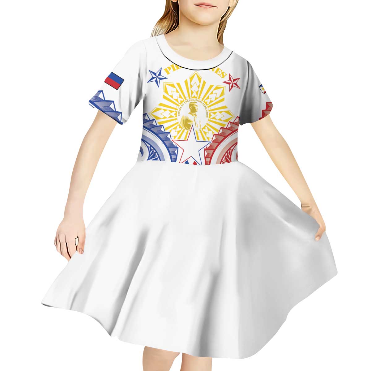 Philippines Kid Short Sleeve Dress Katipunan Andres Bonifacio