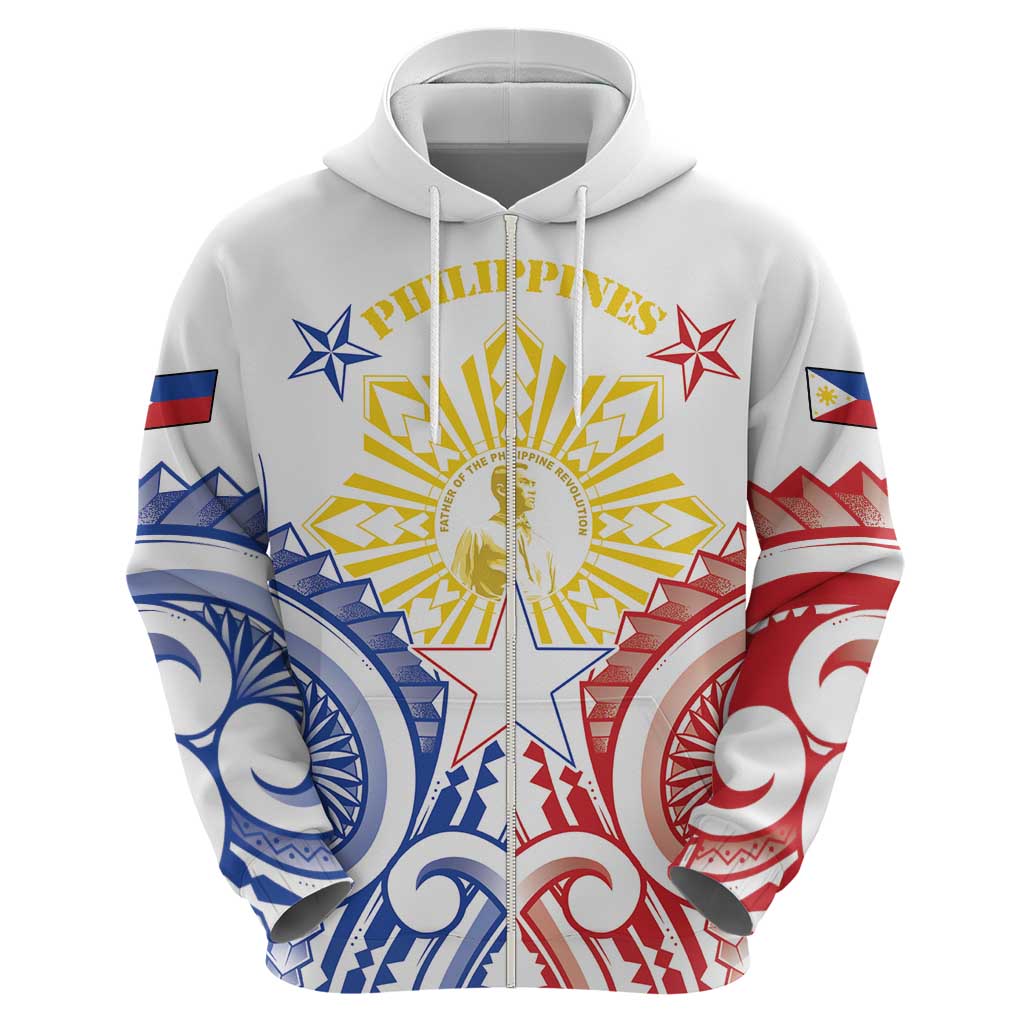 Philippines Zip Hoodie Katipunan Andres Bonifacio