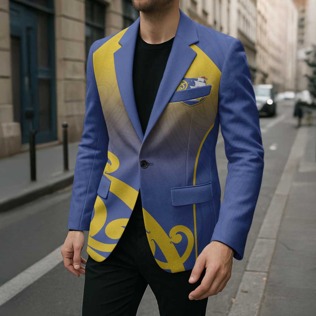 Custom James Cook High School Blazer Maori Koru Pattern