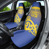 Custom James Cook High School Car Seat Cover Maori Koru Pattern