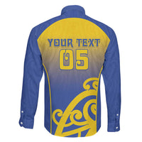 Custom James Cook High School Family Matching Long Sleeve Bodycon Dress and Hawaiian Shirt Maori Koru Pattern