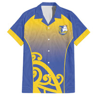 Custom James Cook High School Family Matching Short Sleeve Bodycon Dress and Hawaiian Shirt Maori Koru Pattern