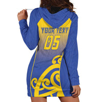 Custom James Cook High School Hoodie Dress Maori Koru Pattern