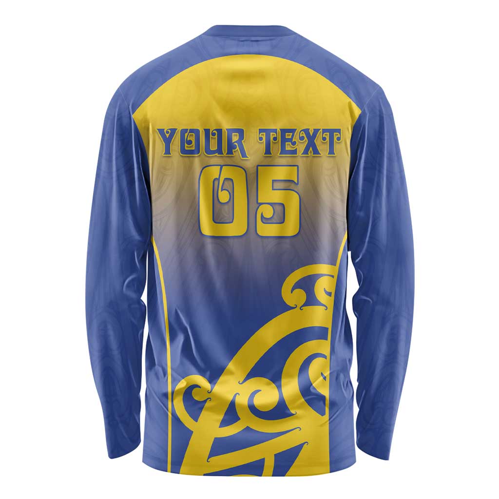Custom James Cook High School Long Sleeve Shirt Maori Koru Pattern