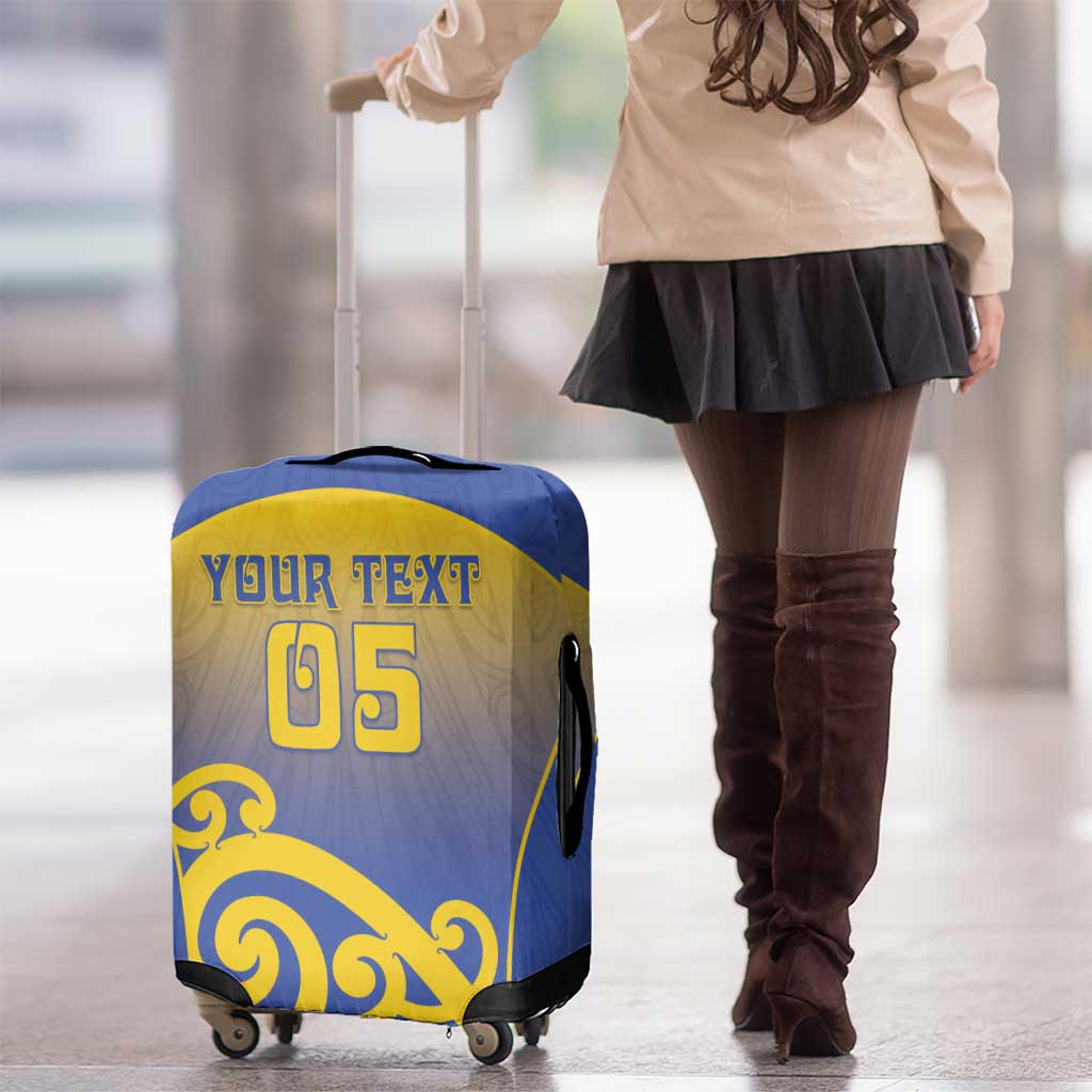 Custom James Cook High School Luggage Cover Maori Koru Pattern