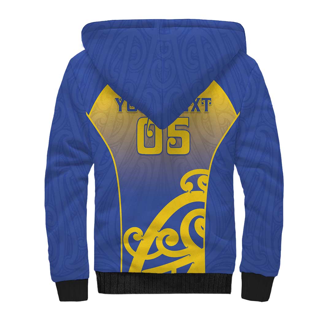 Custom James Cook High School Sherpa Hoodie Maori Koru Pattern LT05 - Polynesian Pride