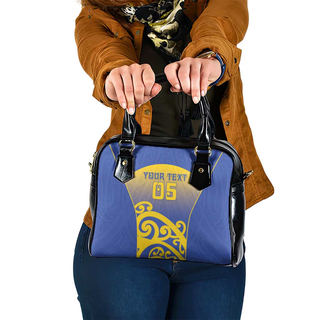 Custom James Cook High School Shoulder Handbag Maori Koru Pattern