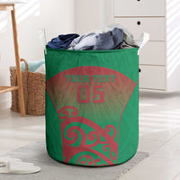 Custom Onehunga High School Laundry Basket Maori Koru Pattern