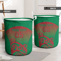 Custom Onehunga High School Laundry Basket Maori Koru Pattern