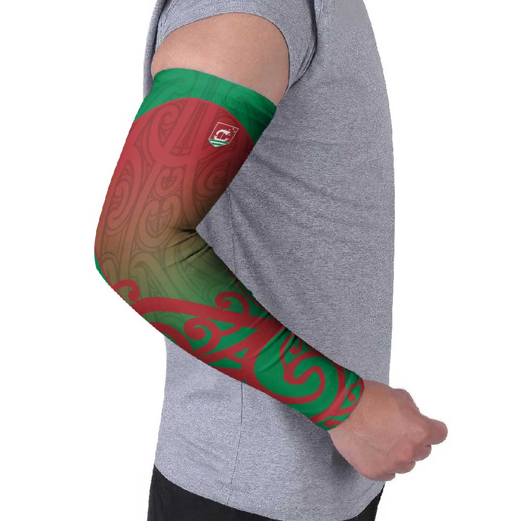 Custom Onehunga High School Arm Sleeves Maori Koru Pattern