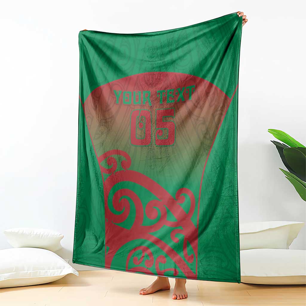 Custom Onehunga High School Blanket Maori Koru Pattern