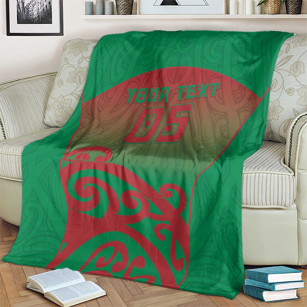 Custom Onehunga High School Blanket Maori Koru Pattern
