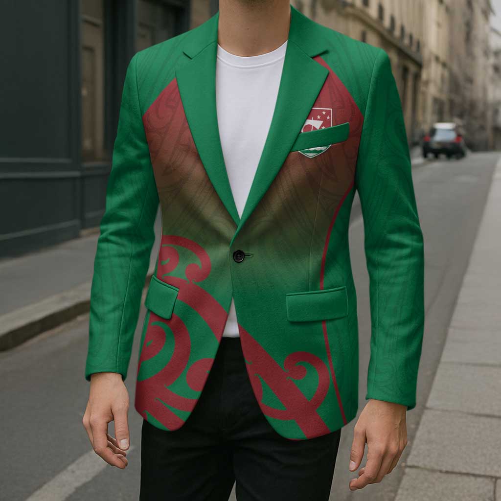 Custom Onehunga High School Blazer Maori Koru Pattern