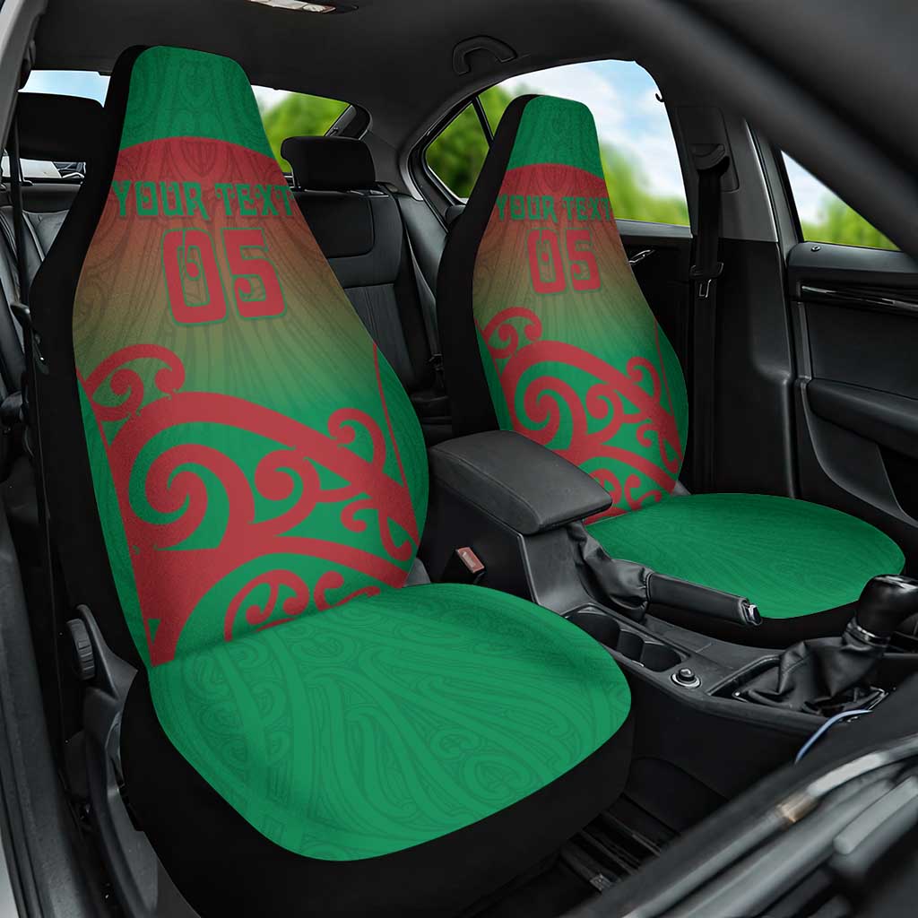 Custom Onehunga High School Car Seat Cover Maori Koru Pattern