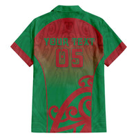 Custom Onehunga High School Family Matching Off Shoulder Short Dress and Hawaiian Shirt Maori Koru Pattern LT05 - Polynesian Pride