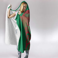 Custom Onehunga High School Hooded Blanket Maori Koru Pattern