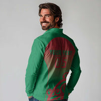 Custom Onehunga High School Long Sleeve Polo Shirt Maori Koru Pattern