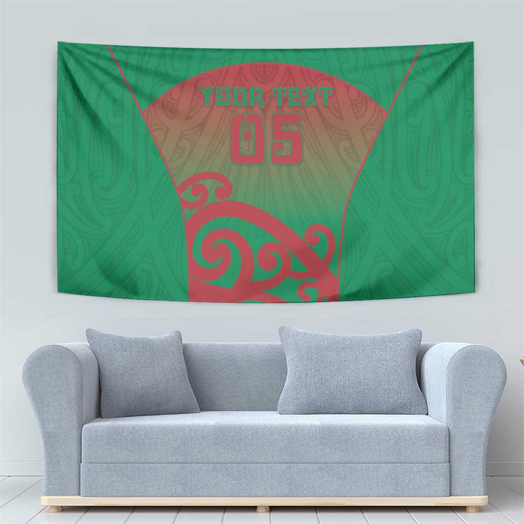 Custom Onehunga High School Tapestry Maori Koru Pattern