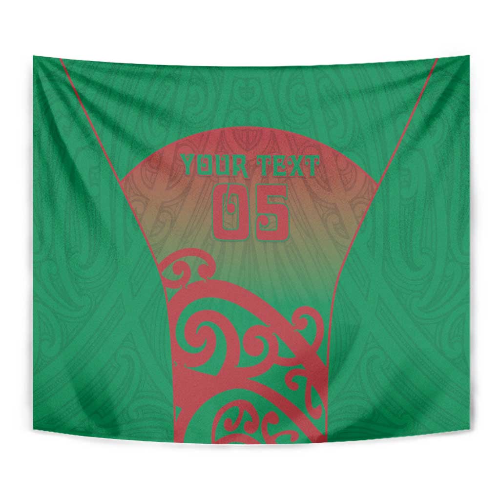 Custom Onehunga High School Tapestry Maori Koru Pattern