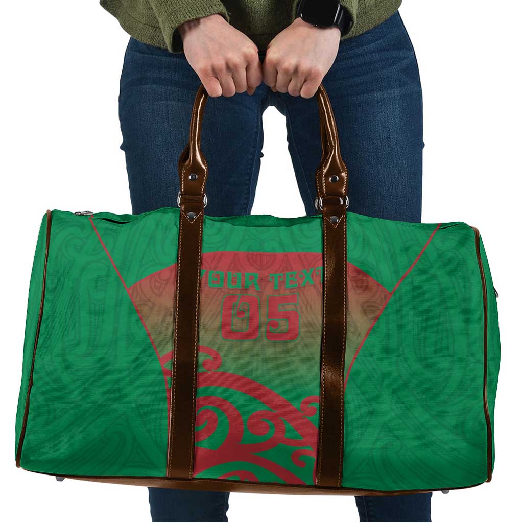 Custom Onehunga High School Travel Bag Maori Koru Pattern
