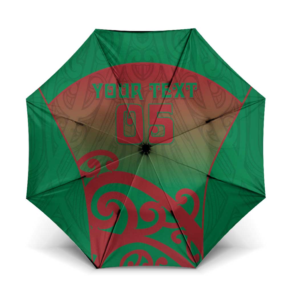 Custom Onehunga High School Umbrella Maori Koru Pattern