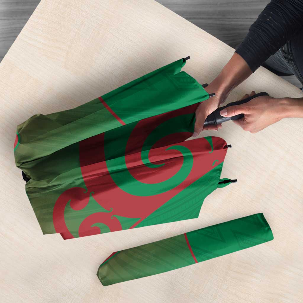 Custom Onehunga High School Umbrella Maori Koru Pattern