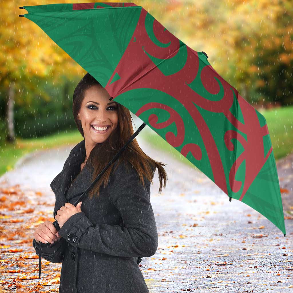 Custom Onehunga High School Umbrella Maori Koru Pattern