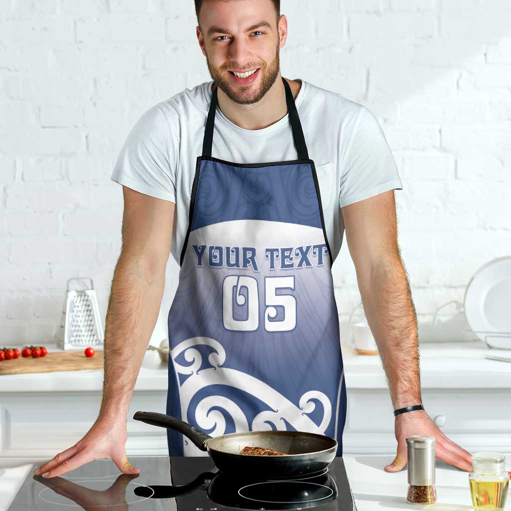 Custom New Zealand Aotea College Apron Maori Koru Pattern