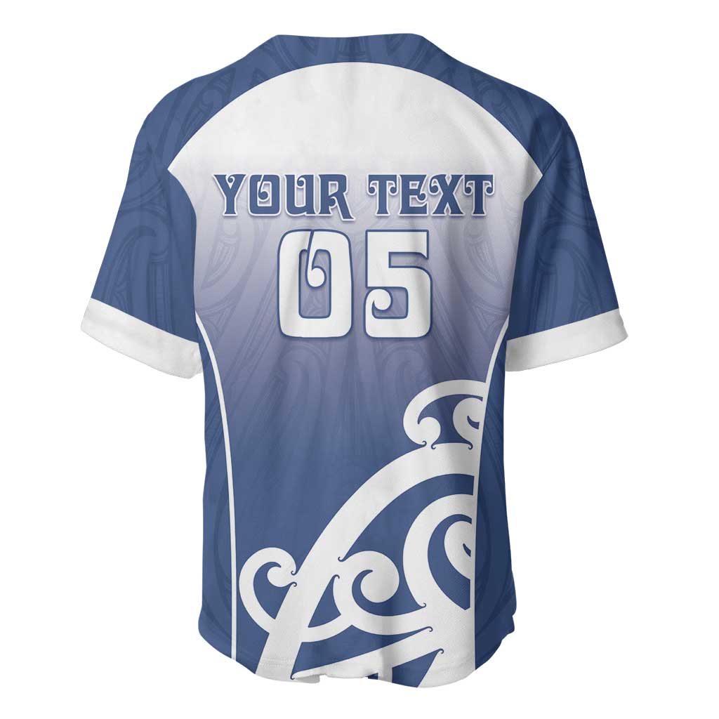 Custom New Zealand Aotea College Baseball Jersey Maori Koru Pattern