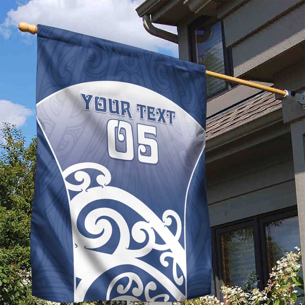 Custom New Zealand Aotea College Garden Flag Maori Koru Pattern