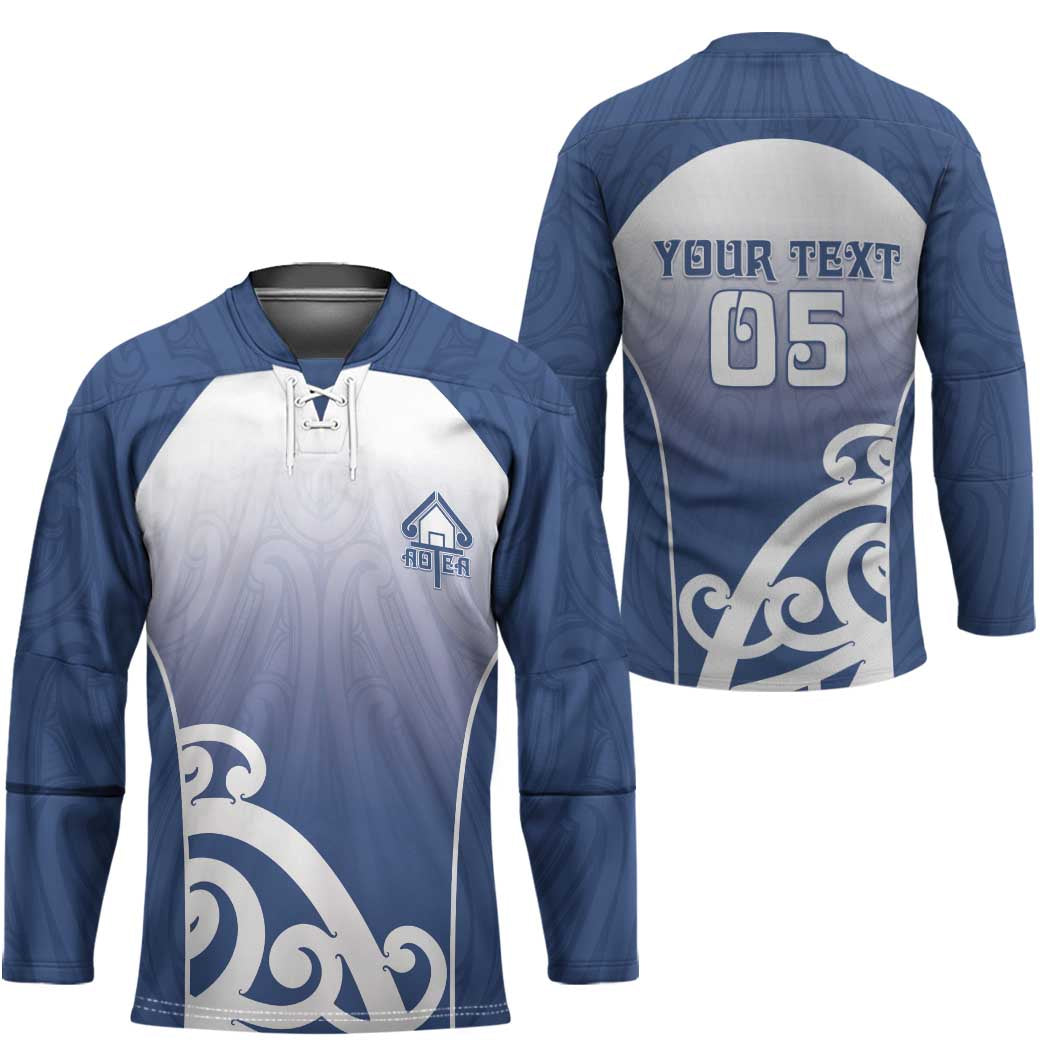 Custom New Zealand Aotea College Hockey Jersey Maori Koru Pattern