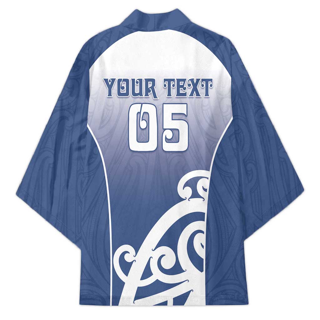 Custom New Zealand Aotea College Kimono Maori Koru Pattern