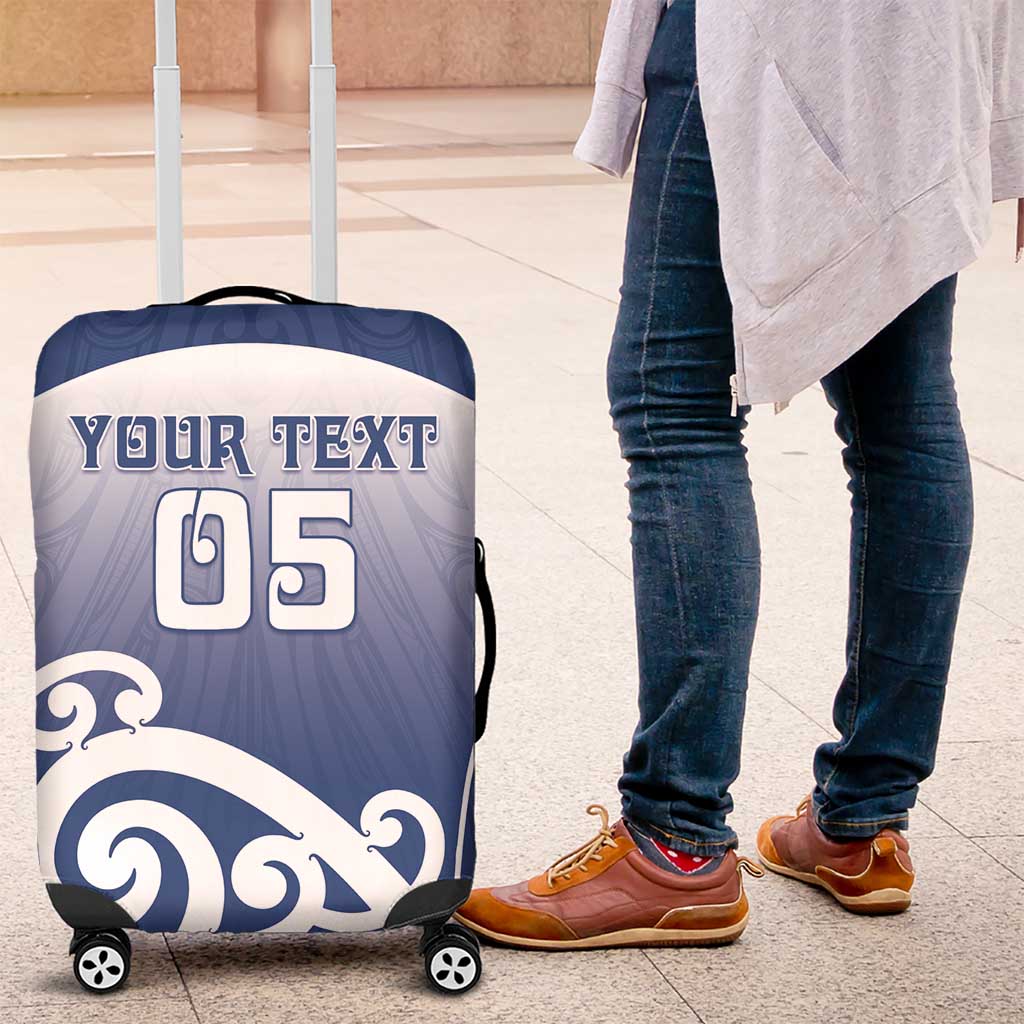 Custom New Zealand Aotea College Luggage Cover Maori Koru Pattern