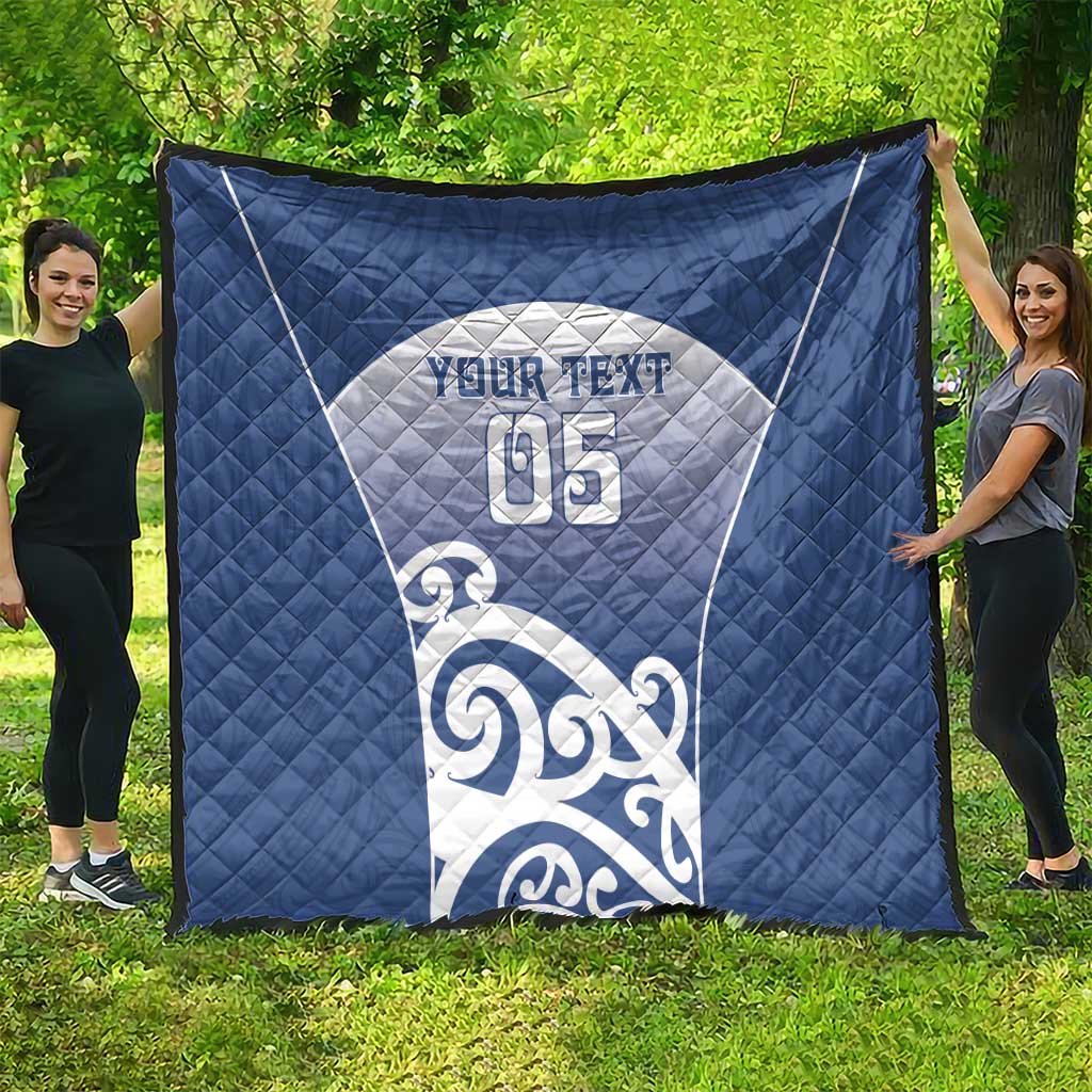 Custom New Zealand Aotea College Quilt Maori Koru Pattern