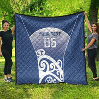 Custom New Zealand Aotea College Quilt Maori Koru Pattern