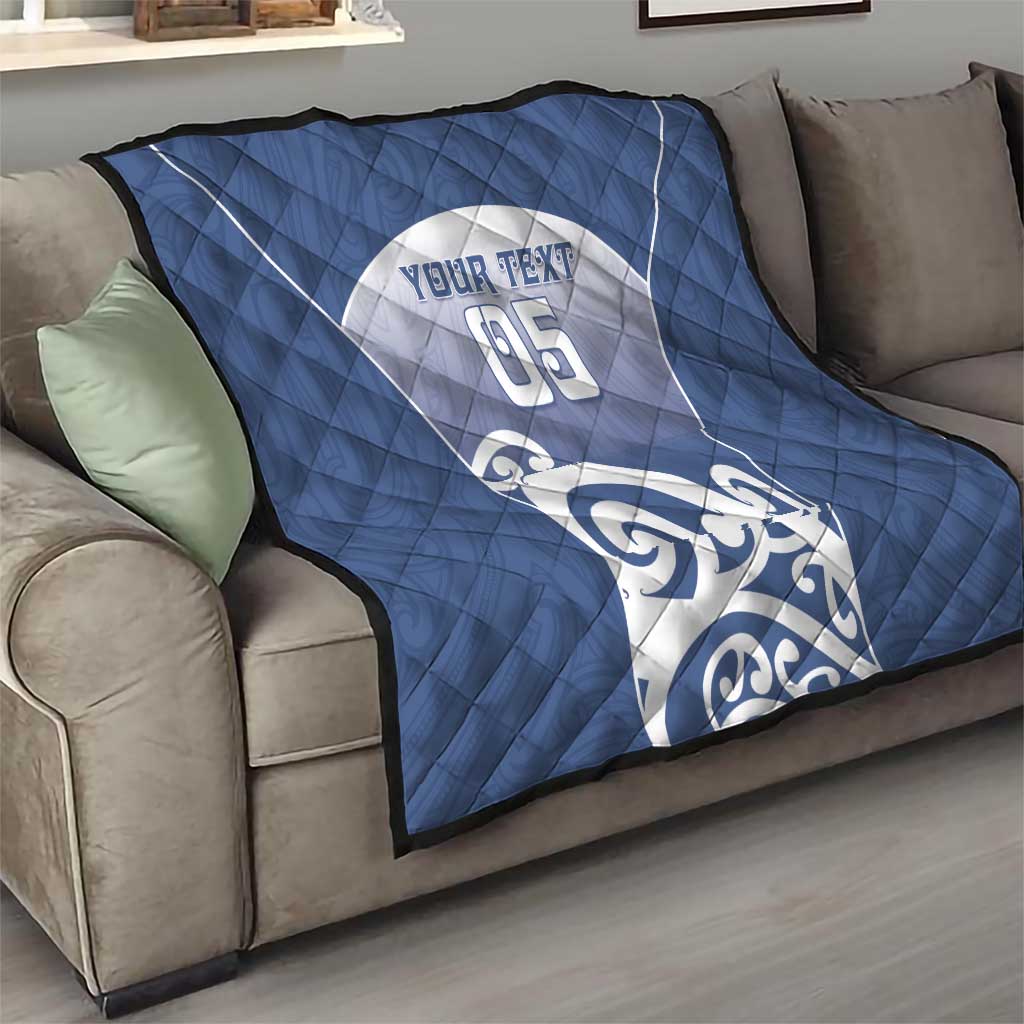 Custom New Zealand Aotea College Quilt Maori Koru Pattern